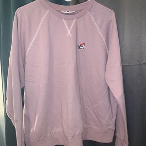 Light lavender sweat suit track.